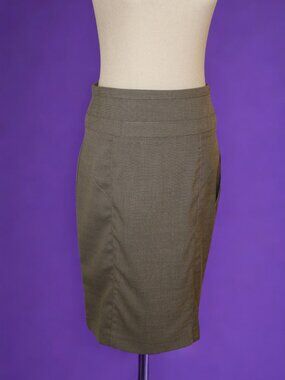 XOXO Taupe Roma Pencil Skirt NWT Black Ponte Knit Office Bodycon Size 5/6